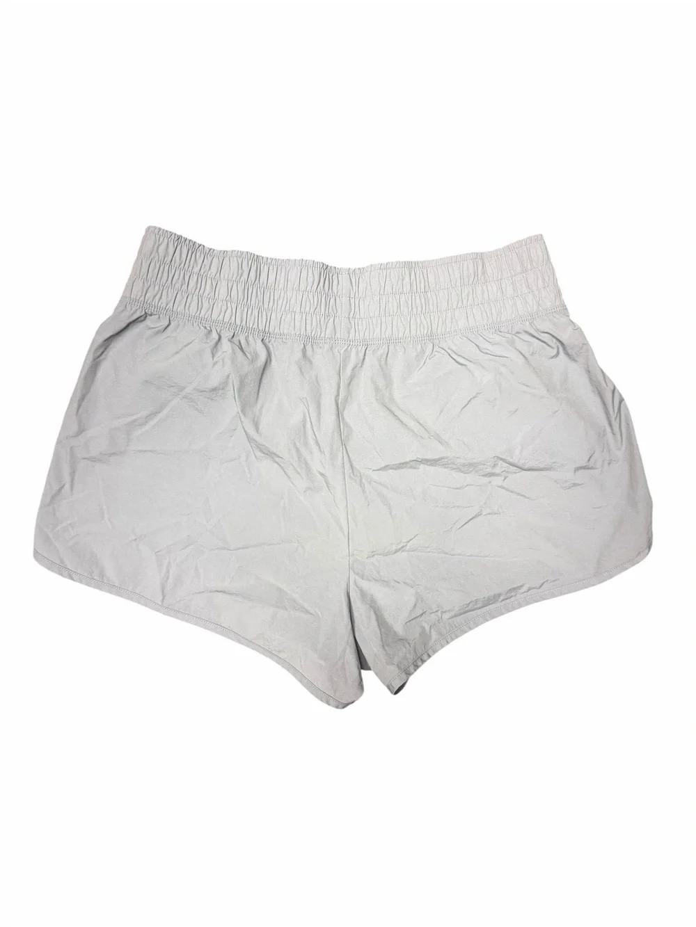 PINK Victoria's Secret Active High Waisted Running Shorts Light Grey L